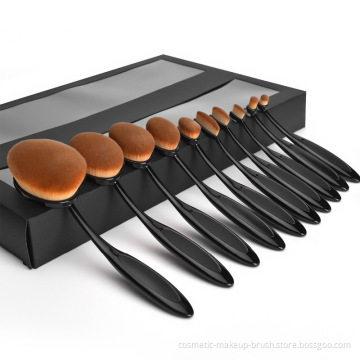 Professional Synthetic soft face oval cosmetic brush kit